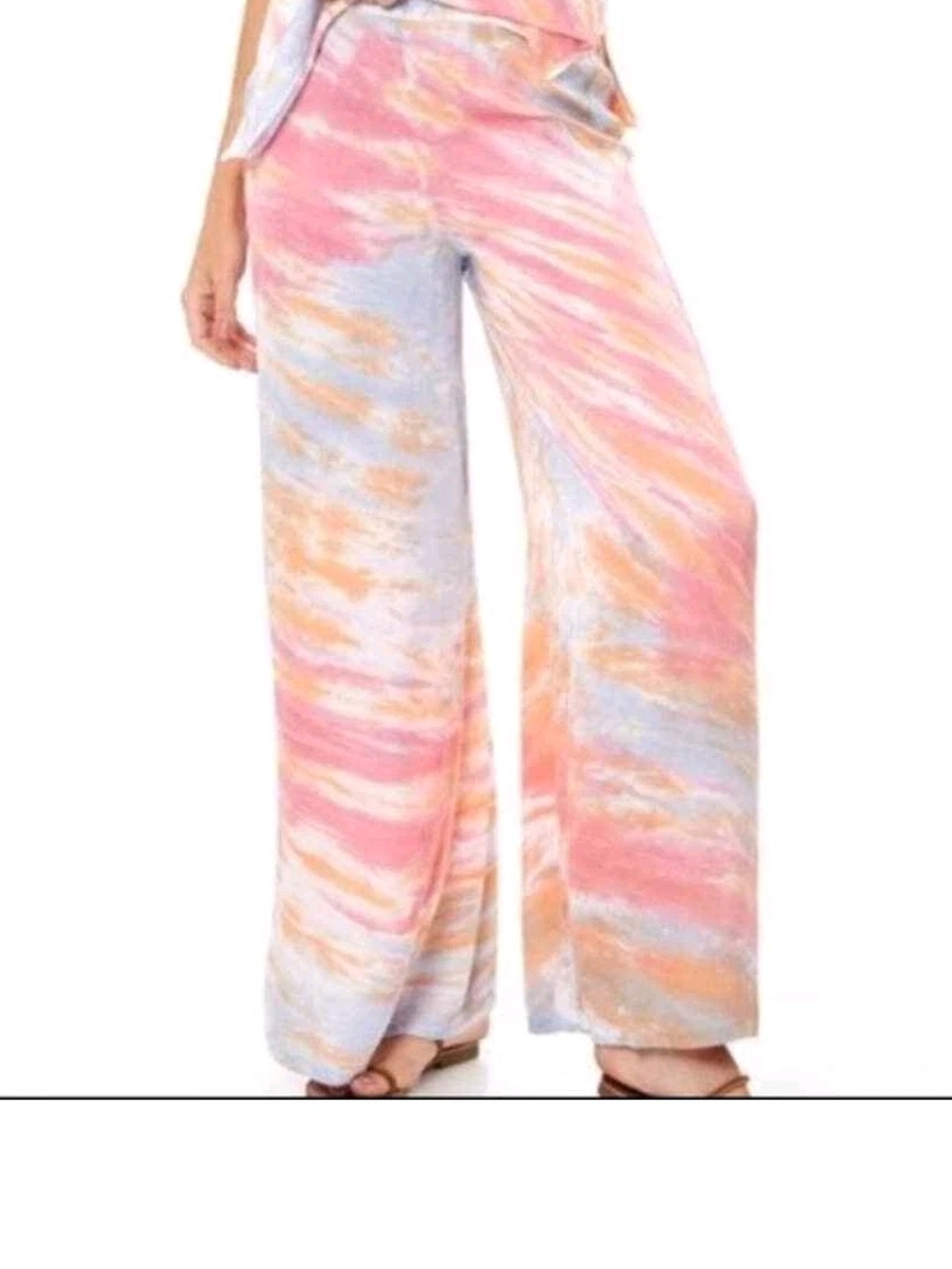 Young Fabulous & Broke Peach and White Pants